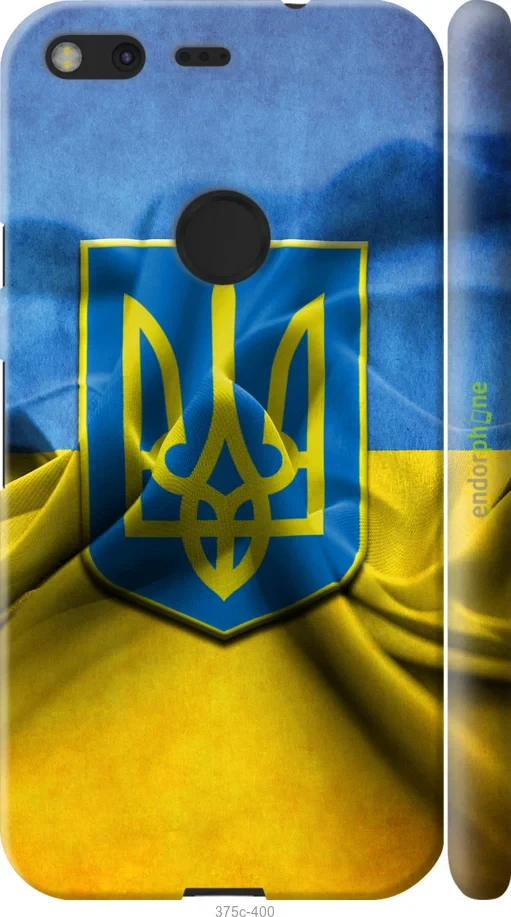 Чохол на Google Pixel Прапор та герб України "375m-400-1852"
