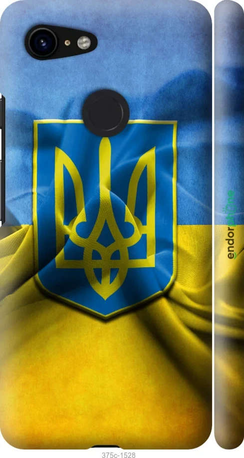 Чохол на Google Pixel 3 Прапор та герб України "375m-1528-1852"