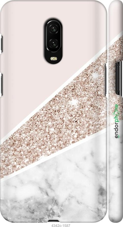 Чохол на OnePlus 6T Пастельний мармур "4342m-1587-1852"