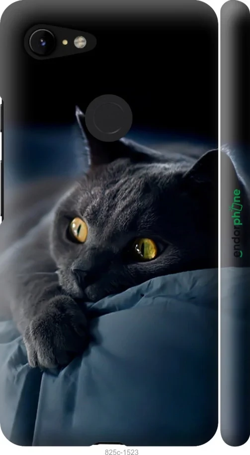 Чохол на Google Pixel 3 XL Димчастий кіт "825m-1523-1852"