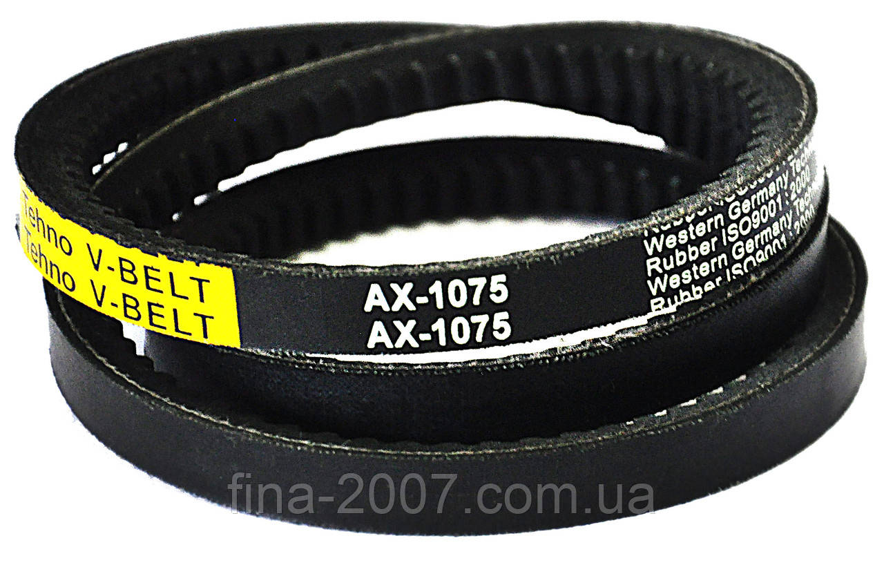 Ремінь А-1075 зубчастий / AX-1075