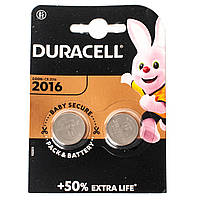 Батарейки Duracell CR2016 Lithium 3V