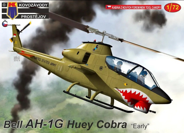 Пластикова модель 1/72 Kovozavody Prostejov 0379 американський гелікоптер AH-1G Huey Cobra „Early“
