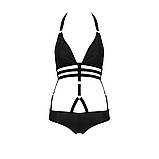 Боді монокіні під латекс Passion Exclusive LAMIS BODY XXL/XXXL, black, Черный - PS24803, фото 5