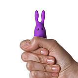 Віброкуля Adrien Lastic Pocket Vibe Rabbit Purple зі стимулювальними вушками, Фиолетовый - AD33483, фото 4