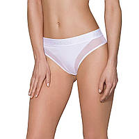 Трусики з прозорою вставкою Passion PS002 PANTIES XL, white - SO4198