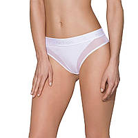 Трусики з прозорою вставкою Passion PS002 PANTIES L, white - SO4195