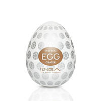 Мастурбатор-яйце Tenga Egg Crater (кратер), Білий - E23733