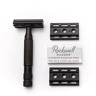 Станок для гоління Т-подібний Rockwell 6S Stainless Steel Safety Razor Matte Black (нержавіюча сталь,темний)