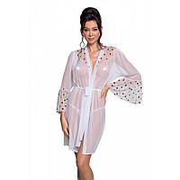 Повітряний пеньюар Passion LOVELIA PEIGNOIR XXL/XXXL, white - SO4776