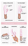 Подвійний пульсатор-кролик Love To Love SASSY BUNNY - BABY PINK - SO6239, фото 6