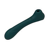 Вібратор та вакуумний кліторальний стимулятор 2-в-1 Alive Quiver Teal оновлена ​​модель - SO6018, фото 4