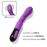 Вібратор Adrien Lastic Nyx 2.0 стимуляція точки G і входу в піхву, що перезаряджається - SO6020, фото 3