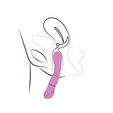 Вібратор Adrien Lastic Nyx 2.0 стимуляція точки G і входу в піхву, що перезаряджається - SO6020, фото 4