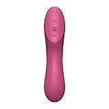 Вакуумний стимулятор із вібрацією Satisfyer Curvy Trinity 3 Red - SO6117, фото 4