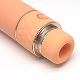 Вакуумний вібратор KISTOY ISLA Orange, Оранжевый - SO6540, фото 2