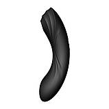 Вакуумний стимулятор з вібрацією Satisfyer Curvy Trinity 4 Black - SO6119, фото 2