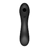 Вакуумний стимулятор з вібрацією Satisfyer Curvy Trinity 4 Black - SO6119, фото 4