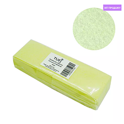 Безворсові серветки TUFI profi PREMIUM жовті щільні 4х6 см 70 шт