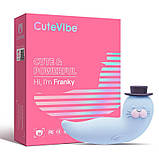 Вакуумний вібратор CuteVibe Franky Blue - SO6549, фото 5
