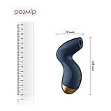 Вакуумний кліторальний стимулятор Svakom Pulse Pure Navy Blue, 5 режимів, 5 інтенсивностей у кожному - SO6994, фото 2
