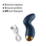 Вакуумний кліторальний стимулятор Svakom Pulse Pure Navy Blue, 5 режимів, 5 інтенсивностей у кожному - SO6994, фото 5