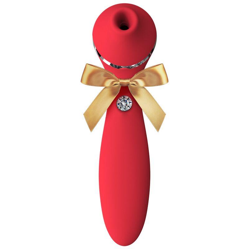 Вакуумний вібратор KISTOY Elizabeth, преміальне паковання, Червоний - SO6546, фото 1