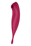 Смарт-вібратор для клітора з вакуумною стимуляцією Satisfyer Twirling Pro+ dark red - SO6715, фото 2