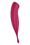 Смарт-вібратор для клітора з вакуумною стимуляцією Satisfyer Twirling Pro+ dark red - SO6715, фото 6