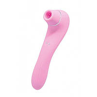 Вакуумний стимулятор з вібрацією Wooomy Smoooch Pink Clitoral Suction & Vibration, 10х2 режимів, Рожевий - SO7409