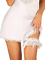 Ажурна підв’язка Obsessive Amor Blanco garter, white - SO7683