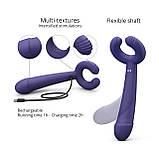 Вібратор для пар Love To Love PLEASE ME - MIDNIGHT INDIGO з трьома моторами, гнучкий - SO7387, фото 3