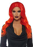Руда перука омбре Leg Avenue Ombre long wavy wig, довга, локони, 61 см - SO7938, фото 3