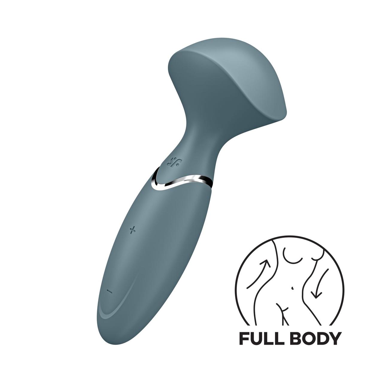 Вібромасажер Satisfyer Mini Wand-er Grey - SO7793, фото 1