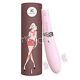 Вакуумний стимулятор з вібрацією KISTOY Miss CC Pink, можна використовувати як вібратор, діам. 3,6см - SO3622, фото 6
