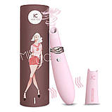 Вакуумний стимулятор з вібрацією KISTOY Miss CC Pink, можна використовувати як вібратор, діам. 3,6см - SO3622, фото 7