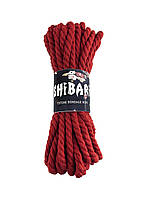 Бавовняна мотузка для шібарі Feral Feelings Shibari Rope, 8 м червона - SO4003