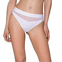 Трусики з прозорою вставкою Passion PS006 PANTIES XL, white - SO4238