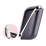 Вакуумний кліторальний стимулятор Satisfyer Traveler, корпус-чохол на магнітах, Черный/белый - SO1831, фото 5