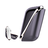 Вакуумний кліторальний стимулятор Satisfyer Traveler, корпус-чохол на магнітах, Черный/белый - SO1831, фото 7