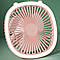 Портативний вентилятор з LED підсвічуванням (19,5х19,5см), Рожевий / Міні вентилятор настільний та підвісний, фото 4
