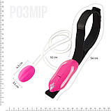 Виброяйце Adrien Lastic Playball для стимуляції точки А, з турборежимом, кріплення до ноги, Рожевий - AD40681, фото 2