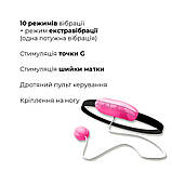 Виброяйце Adrien Lastic Playball для стимуляції точки А, з турборежимом, кріплення до ноги, Рожевий - AD40681, фото 3