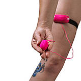 Виброяйце Adrien Lastic Playball для стимуляції точки А, з турборежимом, кріплення до ноги, Рожевий - AD40681, фото 4