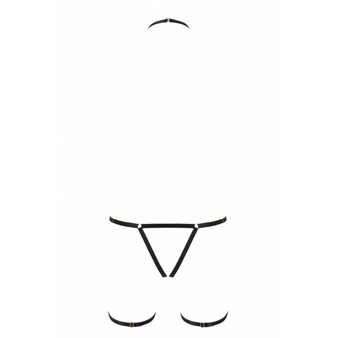 Портупея-стрепи на все тіло Passion Exclusive BRENDA L/XL, black - PS26901, фото 1