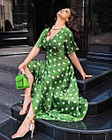 Жіноче довге літнє плаття Тканина шовк Розміри 50-52,54-56,58-60,62-64, фото 2