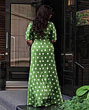 Жіноче довге літнє плаття Тканина шовк Розміри 50-52,54-56,58-60,62-64, фото 4