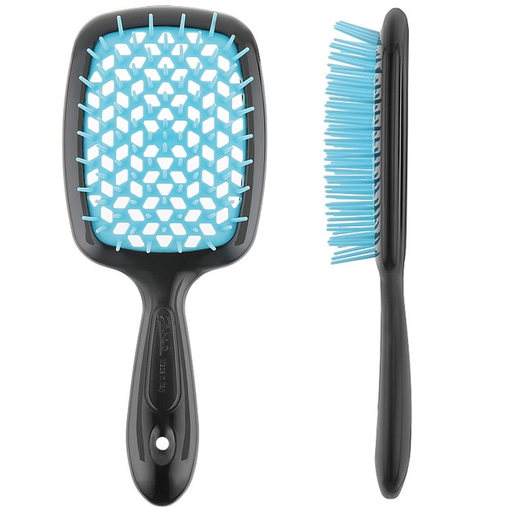 Щітка Janeke Superbrush чорна (синя серединка)