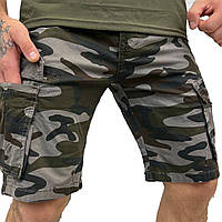 Мужские тактические шорты/ Камуфляжные шорты для военных Virgin/Боевые шорты карго/ Серый Мультикам 30