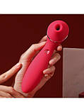 Вакуумний вібратор KISTOY Polly Plus Red - SO4960, фото 4
